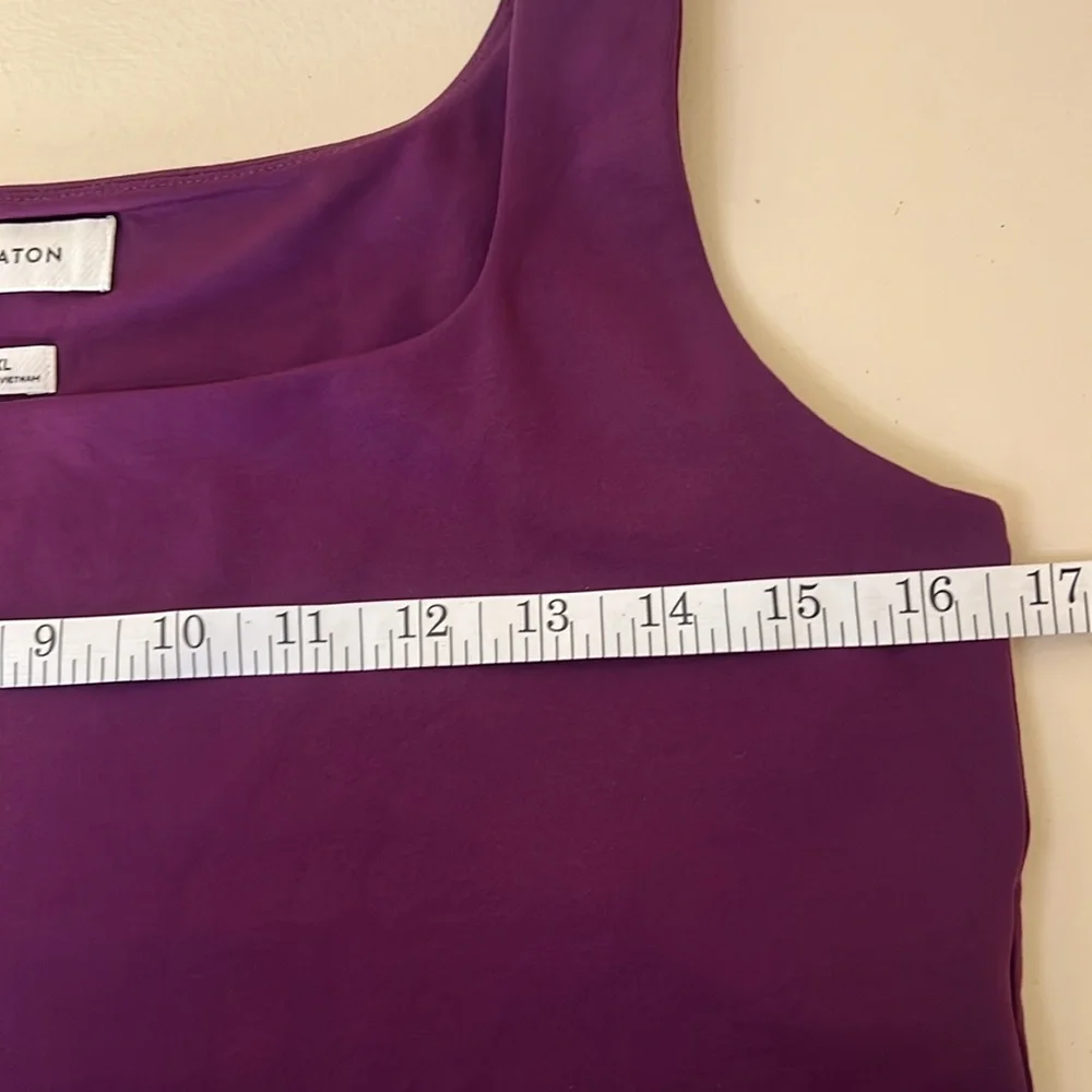 Aritzia Babaton women’s square neck Dewberry Purple Crop Top XL